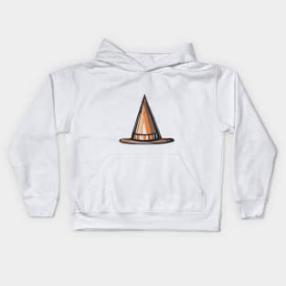 Stylish Traffic Cone Illustration No. 956 Kids Hoodie